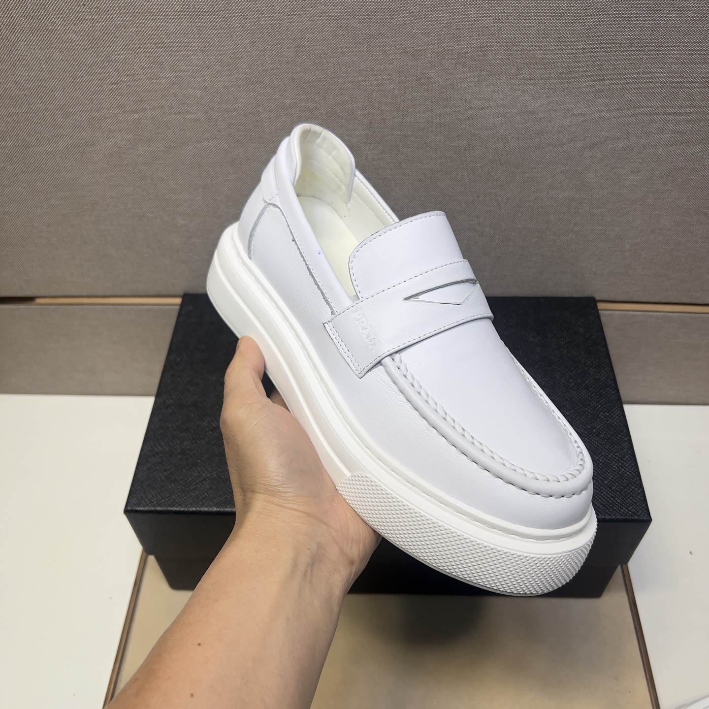 Prada Men's Leather Loafers - Comfortable, Breathable, and Durable Design 7 i1742575860637 7717 0 5