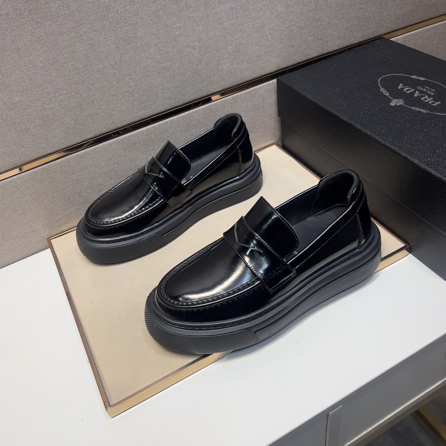 Prada Men's Leather Loafers - Comfortable, Breathable & Durable - Sizes 38-44 3 i1742575873784 6482 0 1