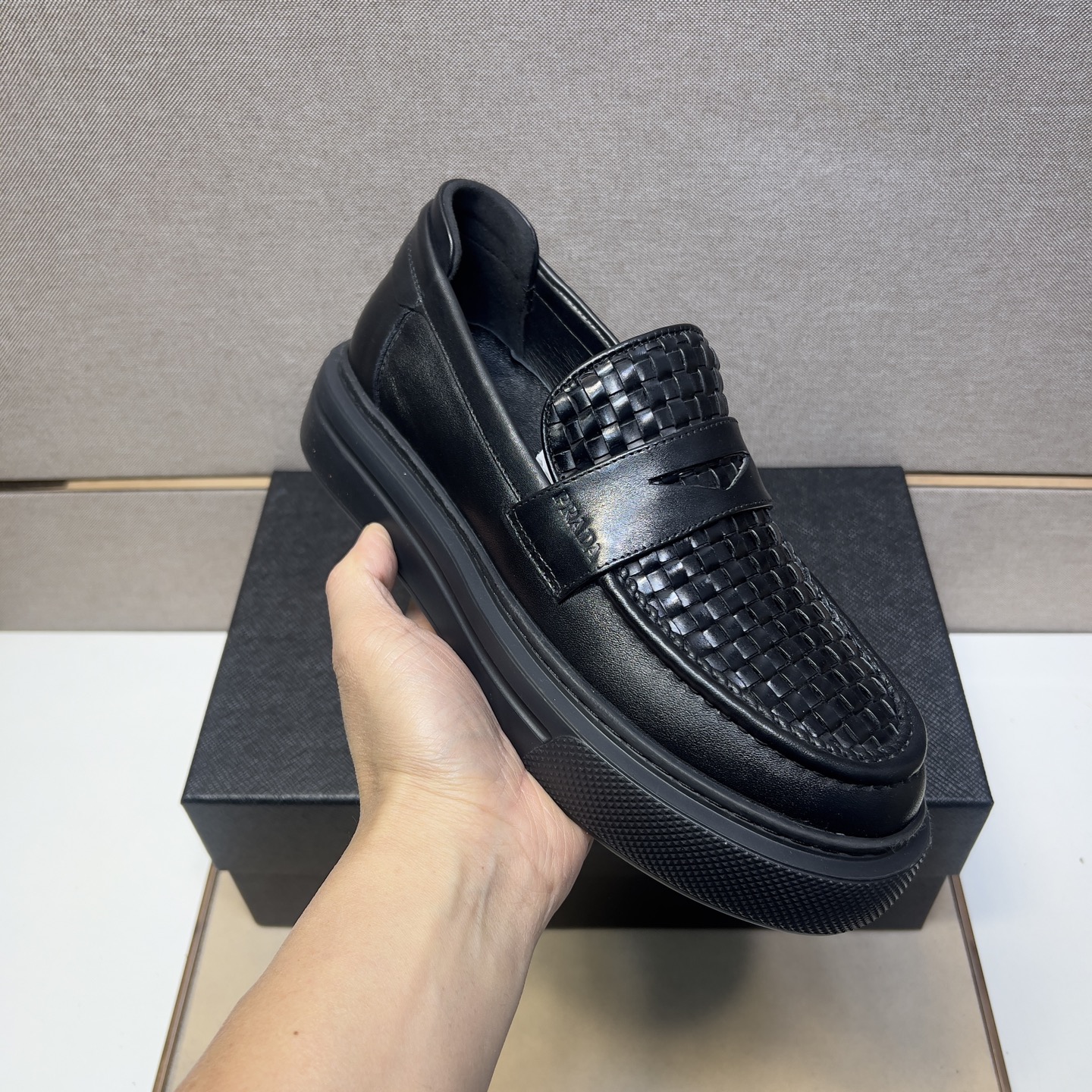 Prada Men's Leather Loafers - Comfortable and Stylish Casual Shoes 7 i1742575896407 2 0 5