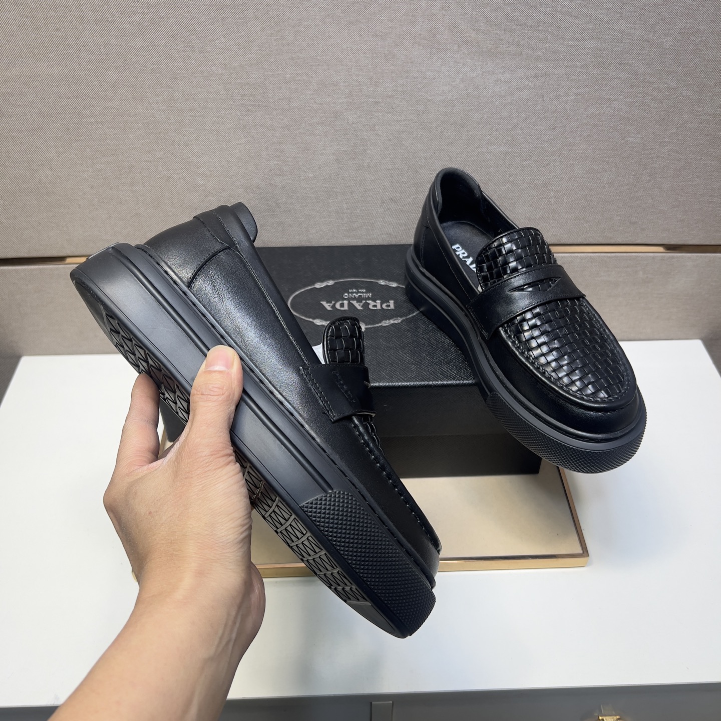 Prada Men's Leather Loafers - Comfortable and Stylish Casual Shoes 8 i1742575897563 1707 0 6