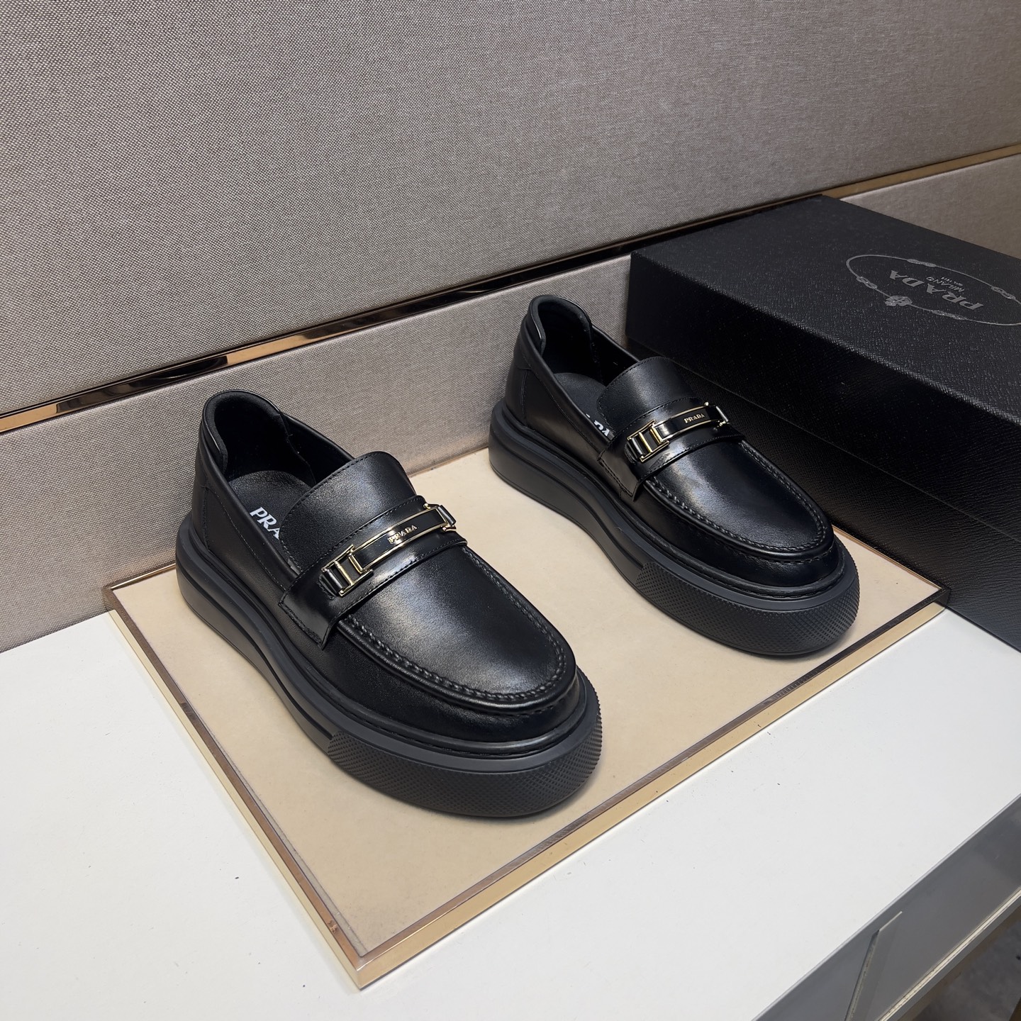 Prada Men's Leather Loafers - Comfortable & Breathable, Sizes 38-44 2 i1742575924852 6023 0 0