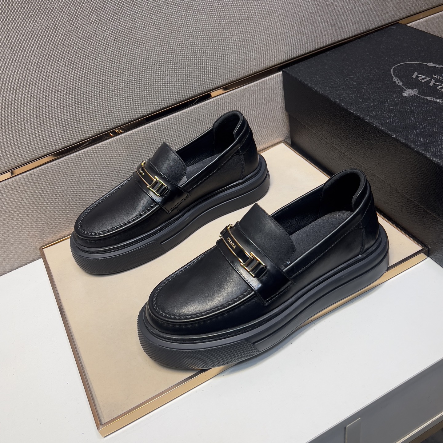 Prada Men's Leather Loafers - Comfortable & Breathable, Sizes 38-44 3 i1742575924866 4127 0 1
