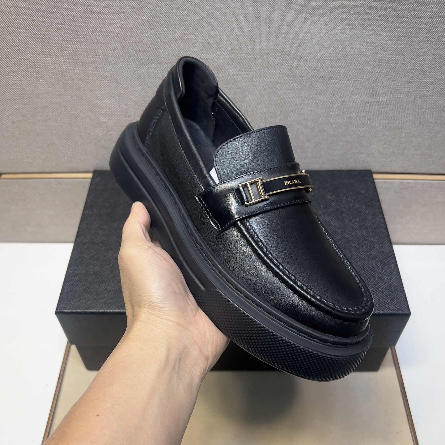 Prada Men's Leather Loafers - Comfortable & Breathable, Sizes 38-44 7 i1742575924870 2701 0 5