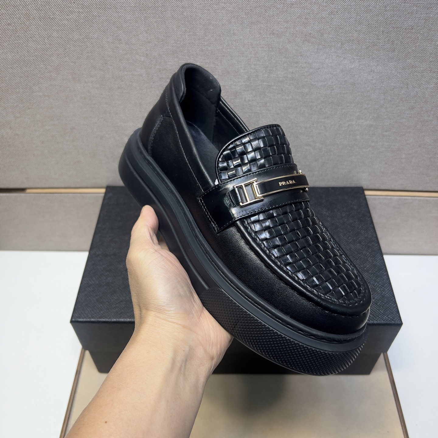Prada Men's Leather Loafers - Comfortable, Breathable & Durable Design 7 i1742575984077 2034 0 5