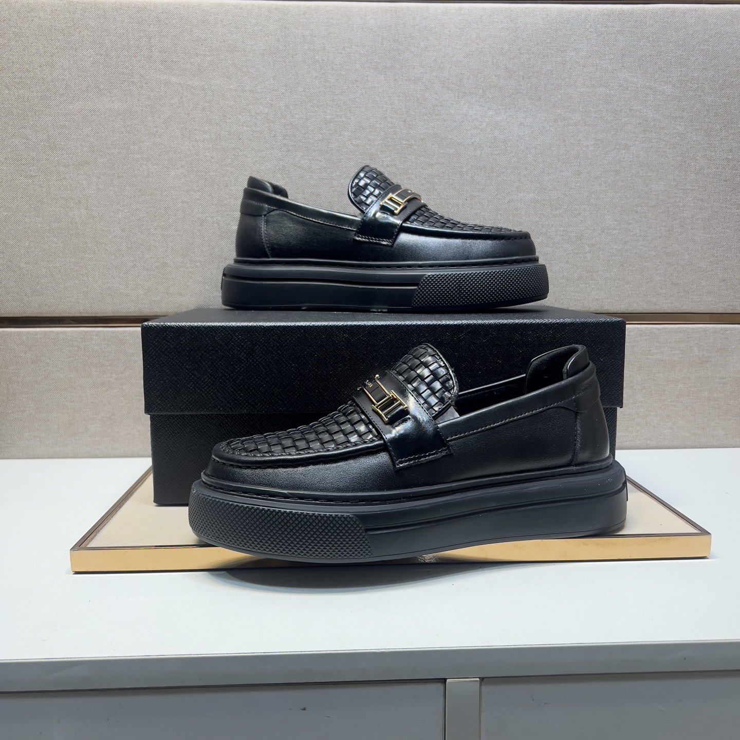 Prada Men's Leather Loafers - Comfortable, Breathable & Durable Design 6 i1742575984099 3709 0 4