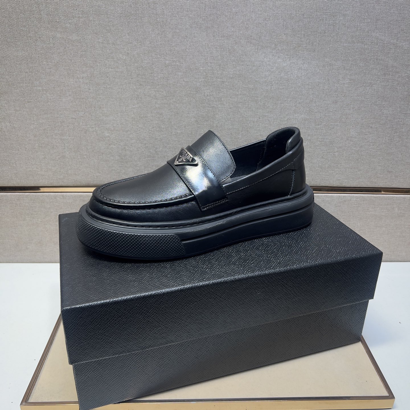 Prada Men's Leather Loafers Comfortable Classic Platform Loafers Size 38-44 5 i1742576009589 7928 0 3