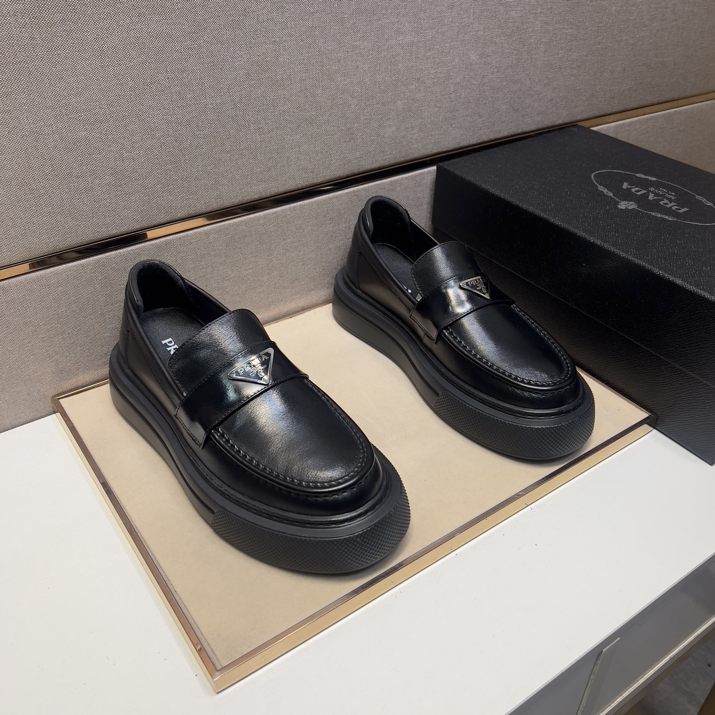 Prada Men's Leather Loafers Comfortable Classic Platform Loafers Size 38-44 2 i1742576009685 1527 0 0
