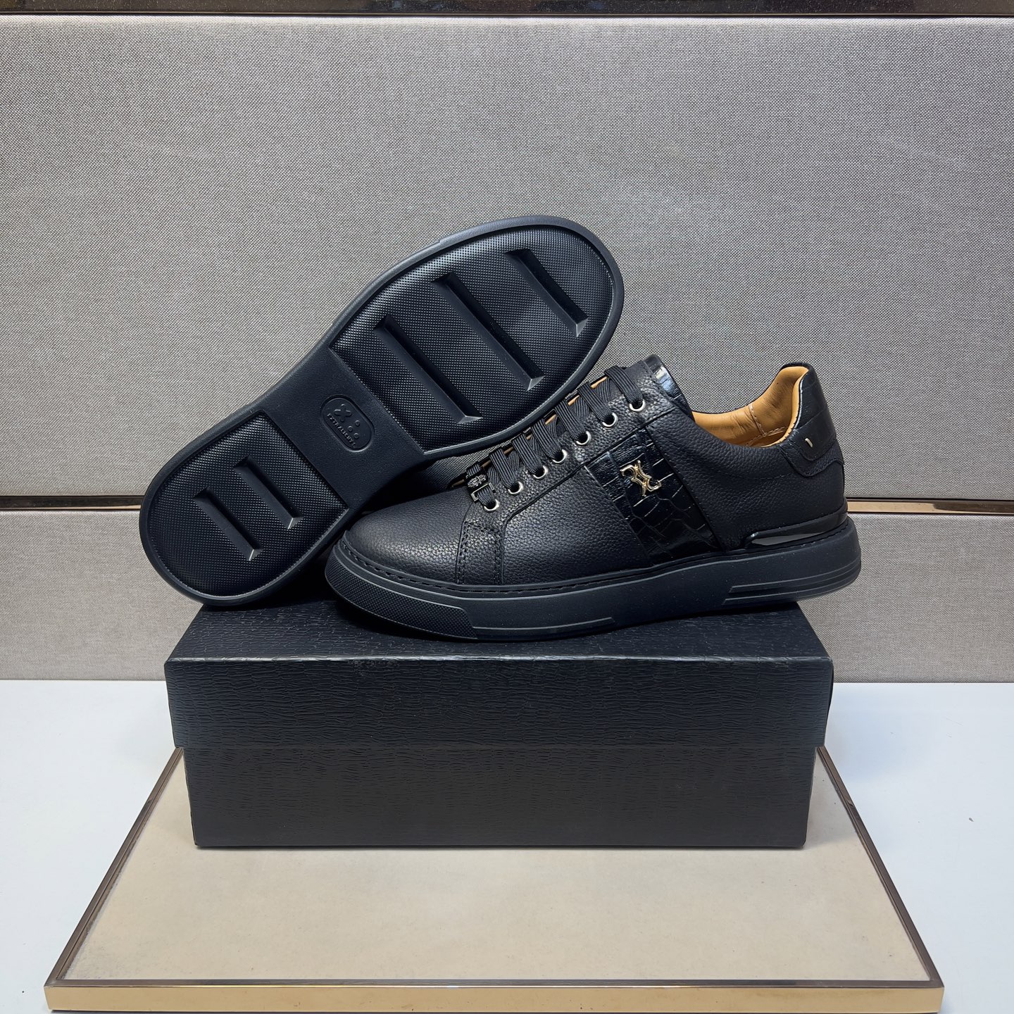 Men's Leather Casual Sneakers, Comfortable & Breathable, Sizes 39-44 9 i1742661054797 671 0 7