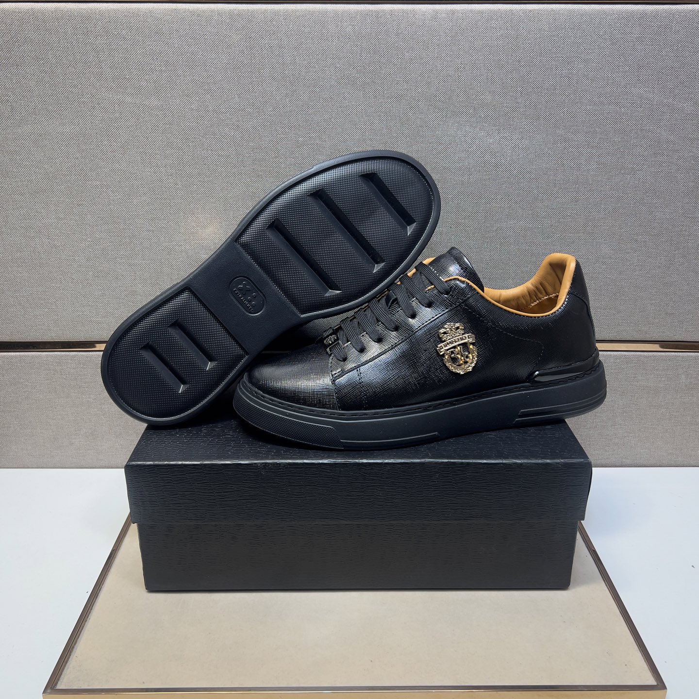 Billionaire Leather Lace-Up Sneakers, Comfortable & Breathable, Sizes 39-44 9 i1742661136278 6414 0 7