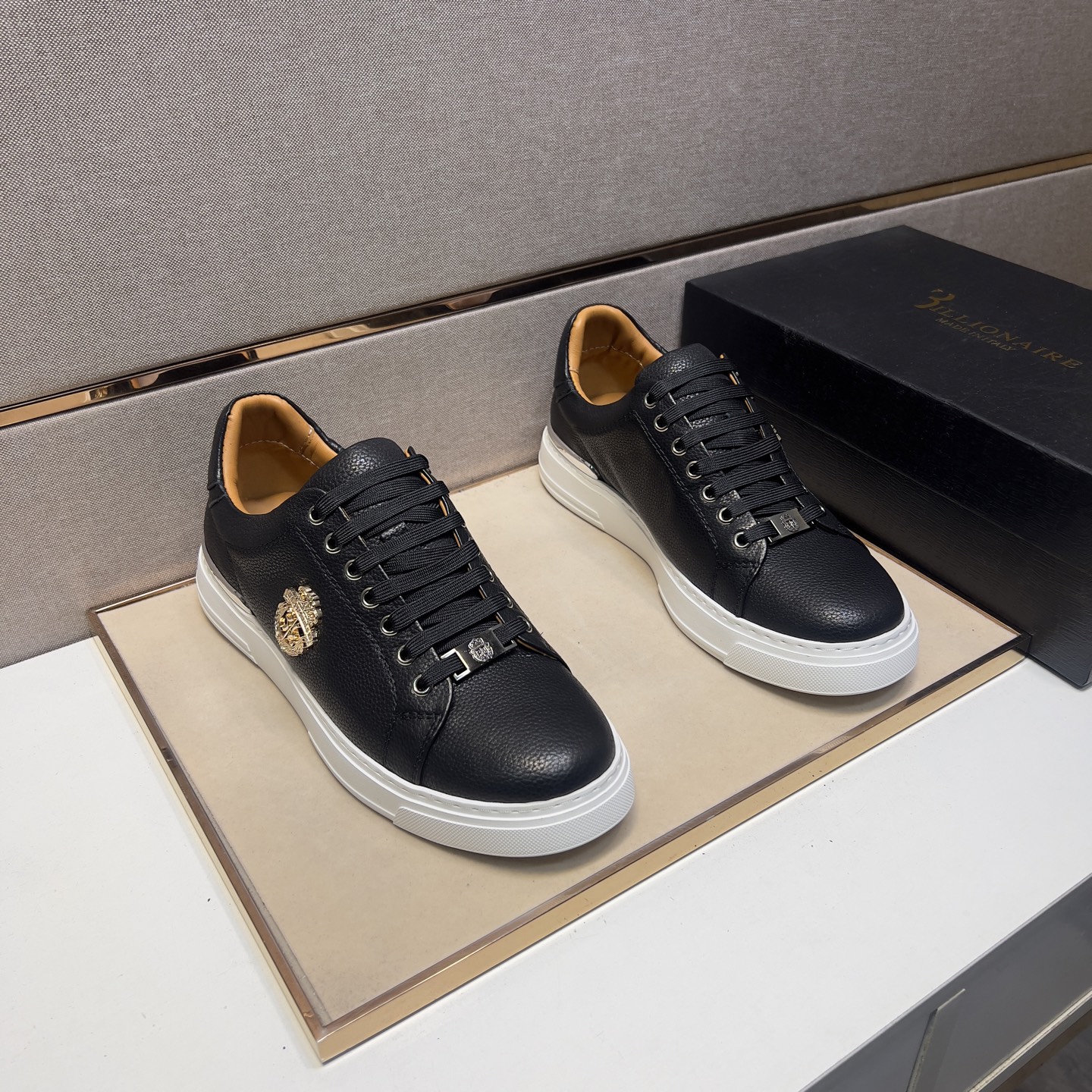 Billionaire Leather Sneakers for Men - Comfortable & Durable, Sizes 39-44 2 i1742661201218 6756 0 0