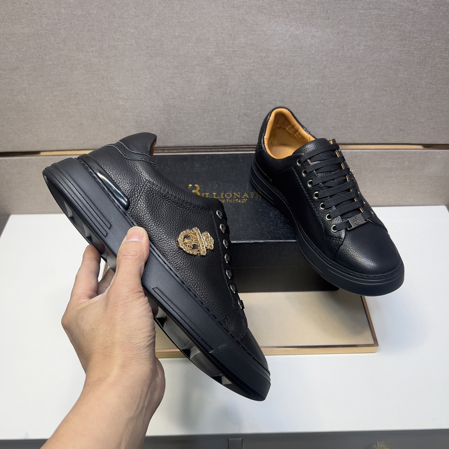 Billionaire 2025 Leather Sneakers for Men - Sizes 39-44 8 i1742661214806 588 0 6