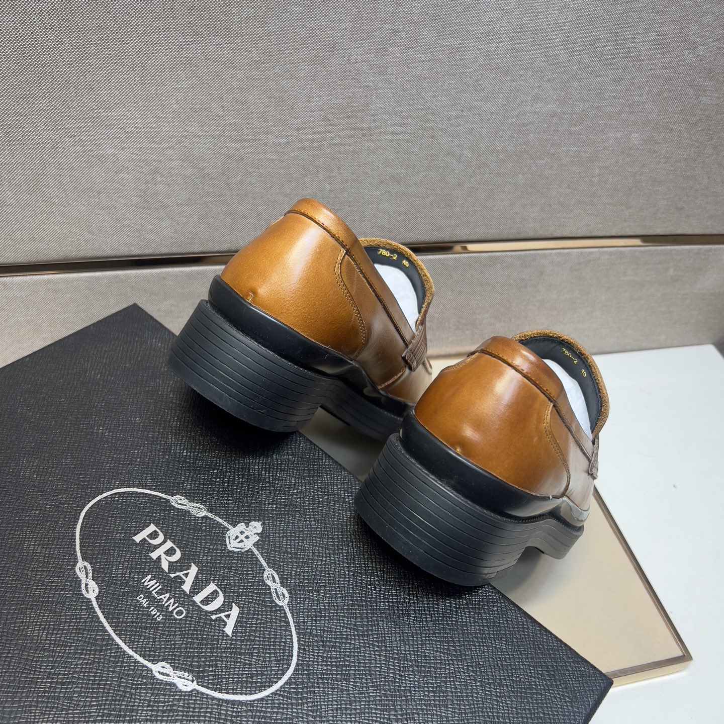 Prada Men's Leather Loafers, Comfortable & Breathable, Sizes 38-44 10 i1742749438451 4724 0 8
