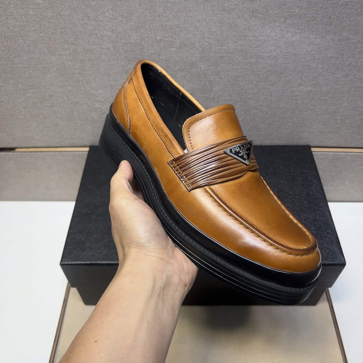 Prada Men's Leather Loafers, Comfortable & Breathable, Sizes 38-44 7 i1742749439445 7251 0 5