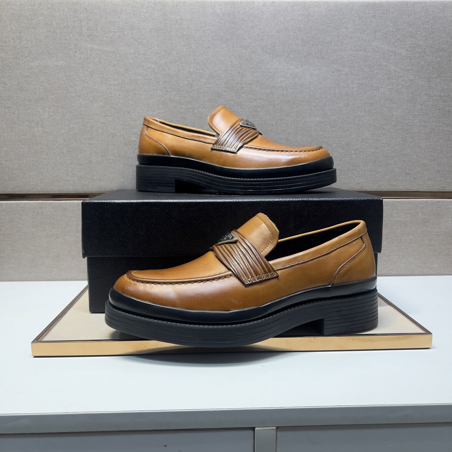 Prada Men's Leather Loafers, Comfortable & Breathable, Sizes 38-44 6 i1742749439467 6814 0 4