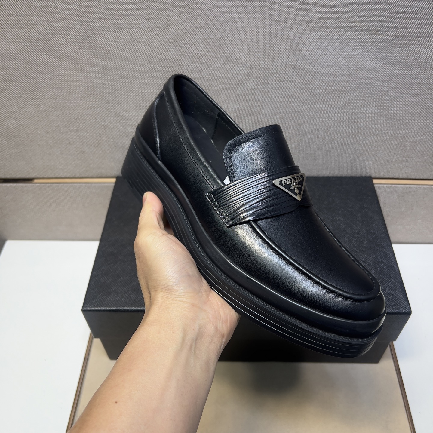 Prada Men's Leather Loafers - Comfortable, Breathable, and Durable Shoes 7 i1742749453107 7612 0 5