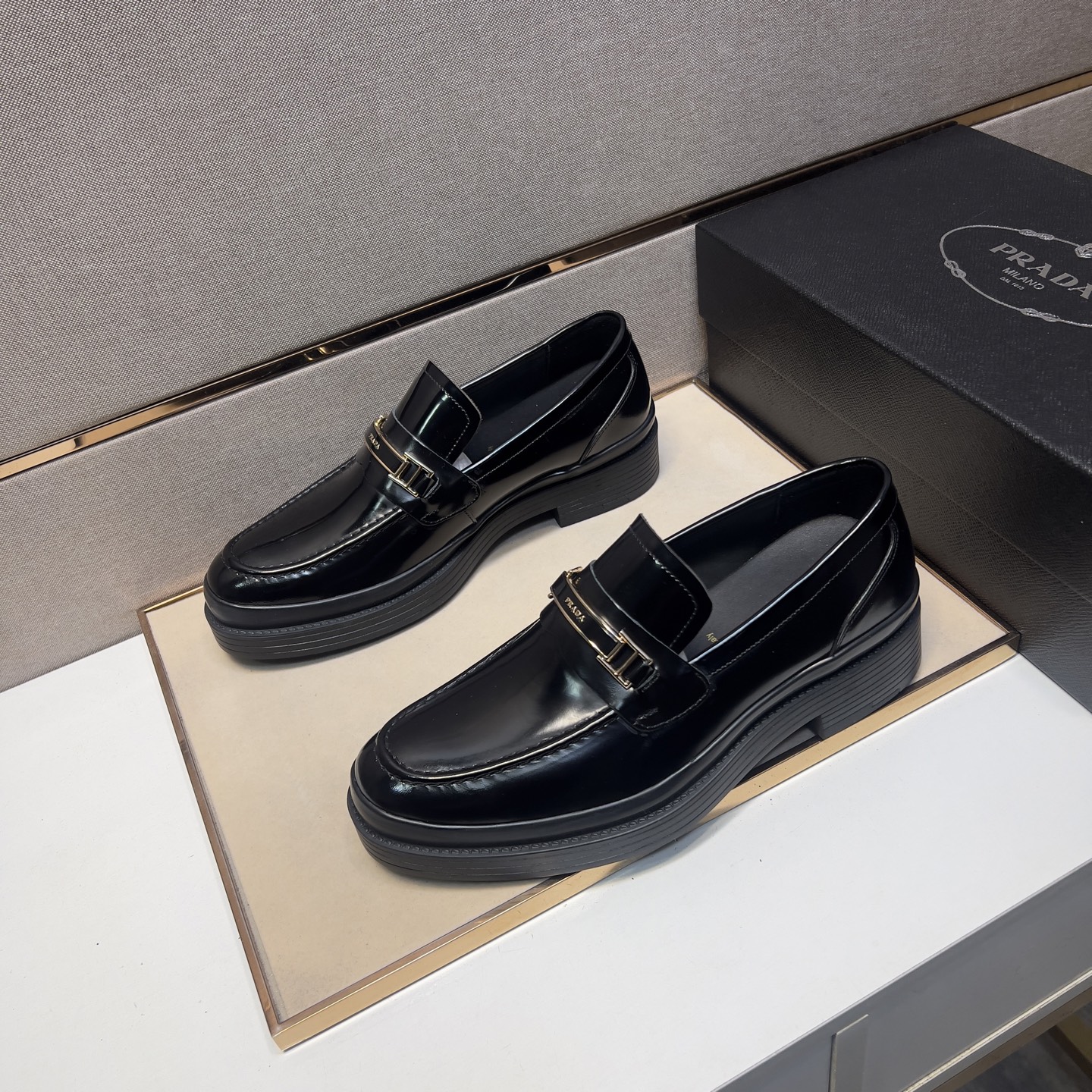 Prada Men's Leather Loafers - Classic Style, Comfortable Fit, Sizes 38-44 3 i1742749472797 5283 0 1