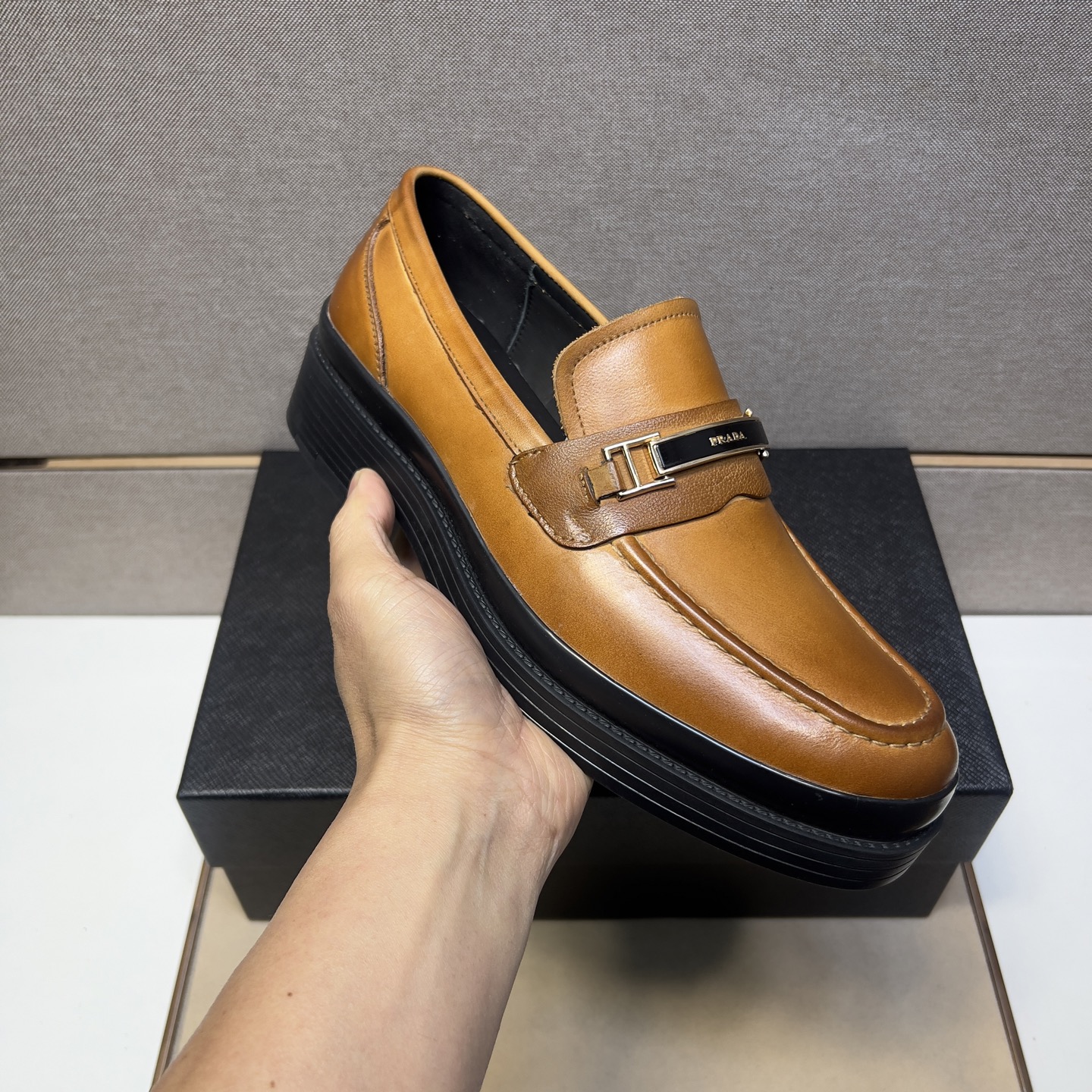 Prada Men's Leather Loafers, Classic Style and Comfort, Sizes 38-44 7 i1742749486846 260 0 5