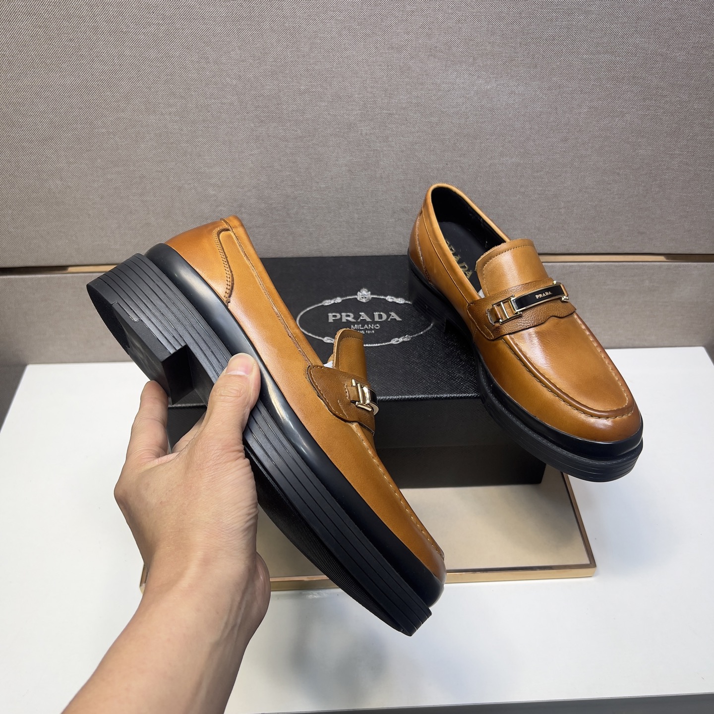 Prada Men's Leather Loafers, Classic Style and Comfort, Sizes 38-44 8 i1742749486852 6938 0 6