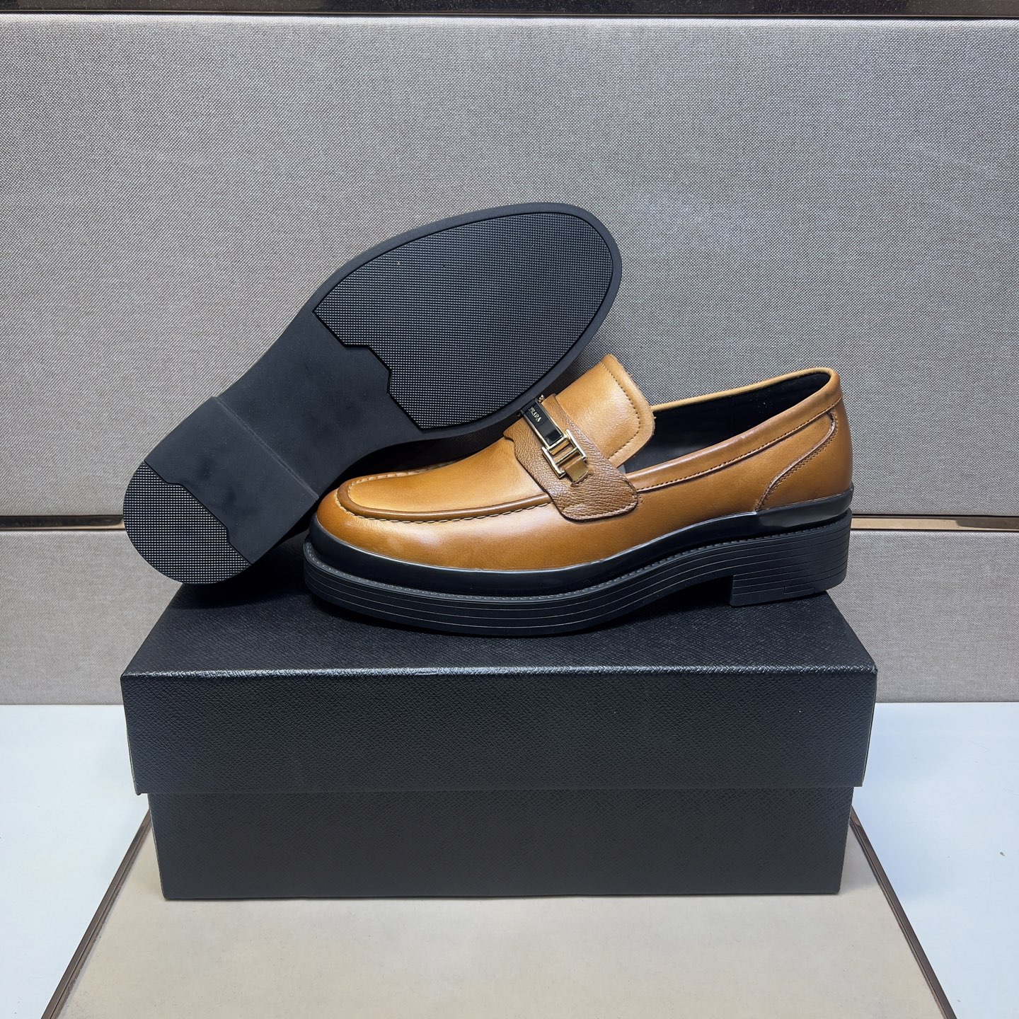 Prada Men's Leather Loafers, Classic Style and Comfort, Sizes 38-44 9 i1742749486973 4417 0 7