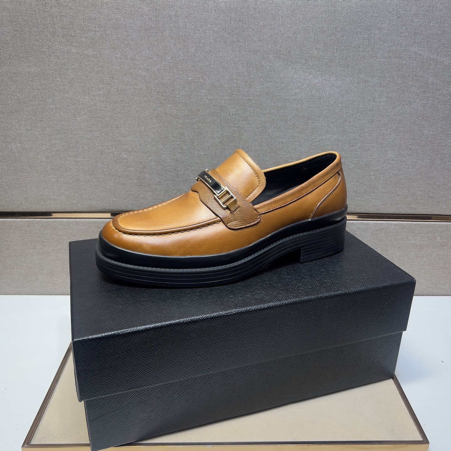 Prada Men's Leather Loafers, Classic Style and Comfort, Sizes 38-44 5 i1742749486977 1420 0 3