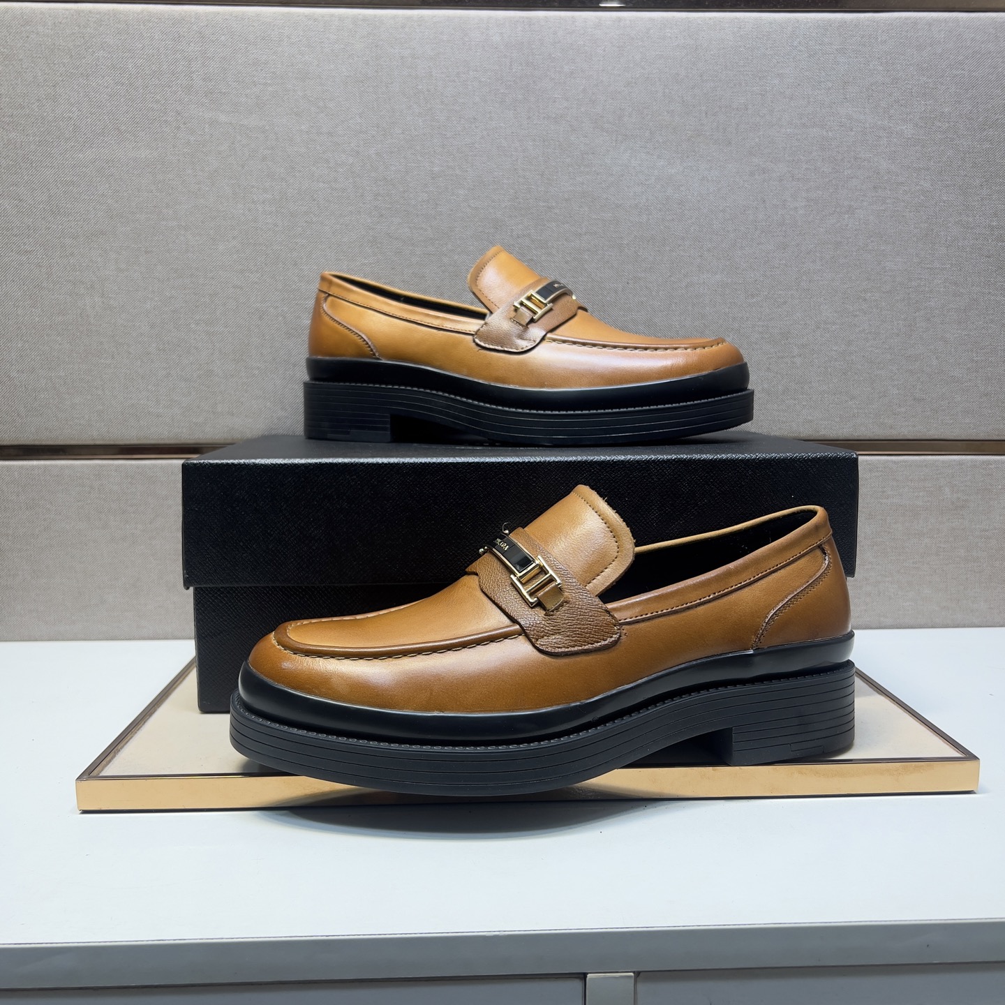 Prada Men's Leather Loafers, Classic Style and Comfort, Sizes 38-44 6 i1742749487687 1025 0 4