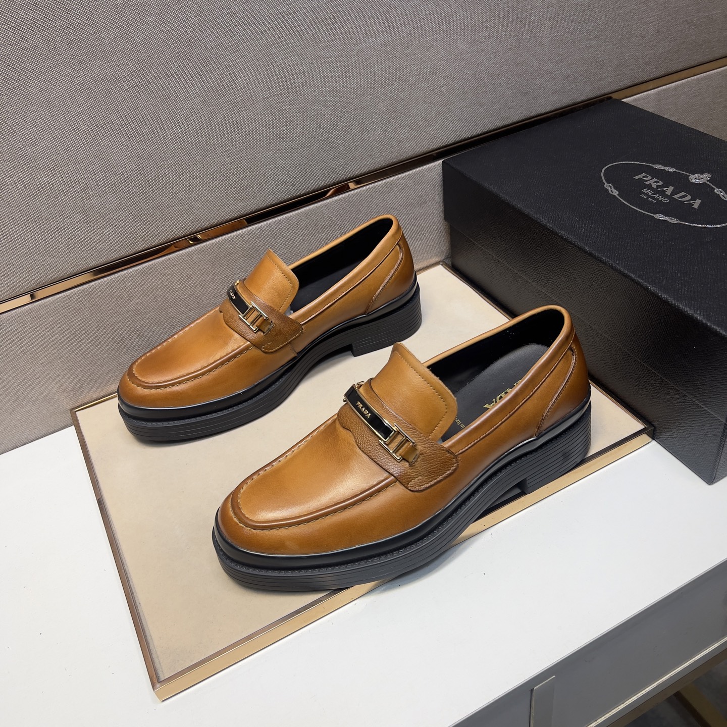 Prada Men's Leather Loafers, Classic Style and Comfort, Sizes 38-44 3 i1742749487710 6952 0 1