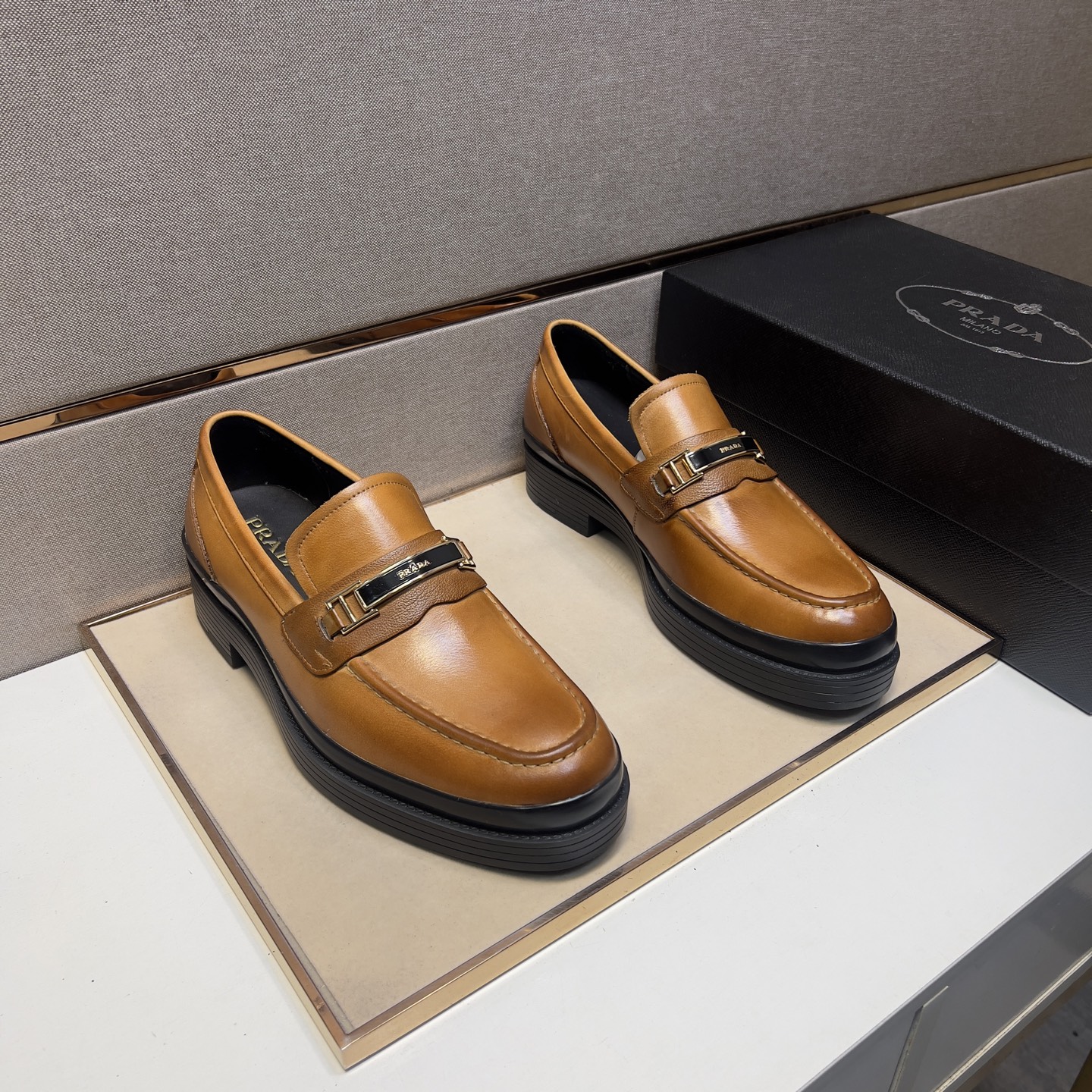 Prada Men's Leather Loafers, Classic Style and Comfort, Sizes 38-44 2 i1742749487740 5333 0 0