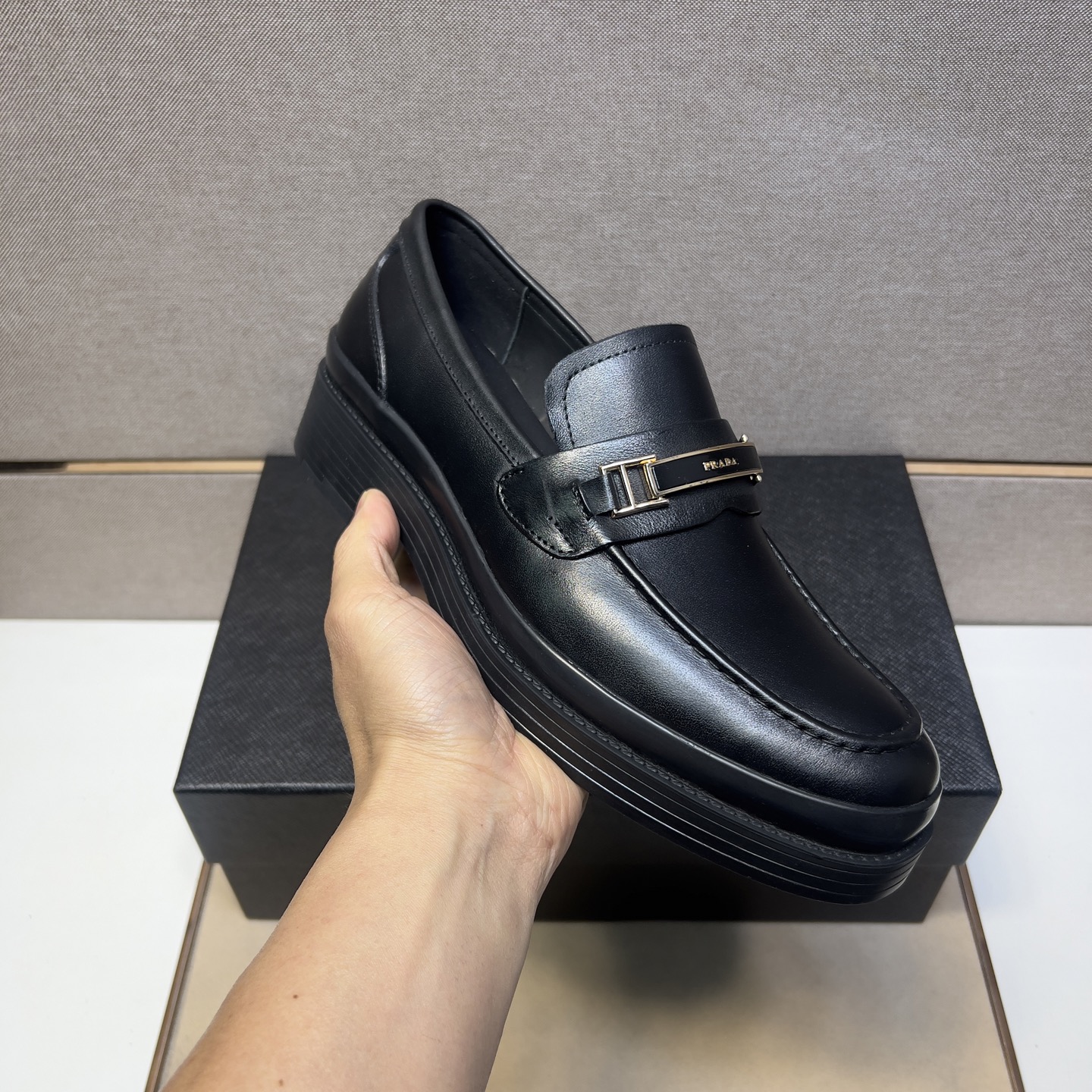 Prada 2025 Leather Loafers for Men - Comfortable & Durable, Sizes 38-44 7 i1742749502647 2592 0 5