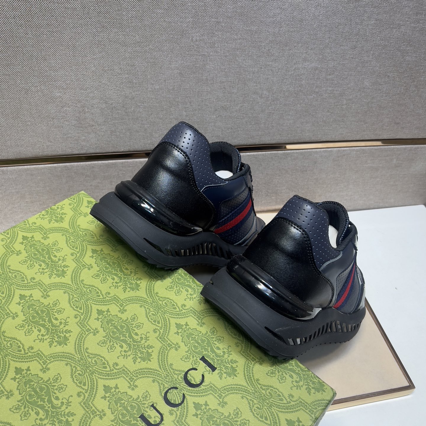 Gucci Men's Leather Sneakers with Web Stripe | Comfortable & Stylish 10 i1742833522030 1610 0 8