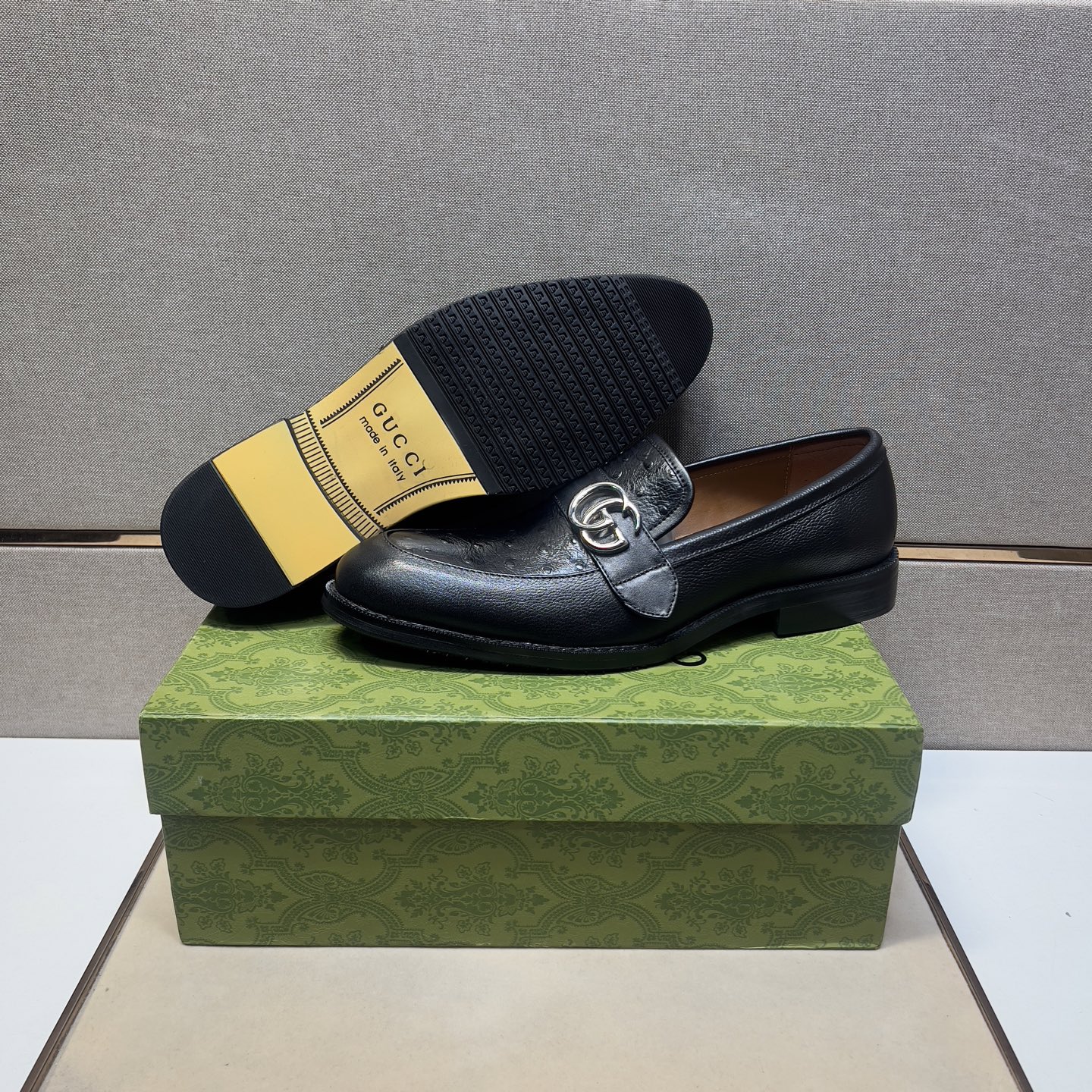 Gucci Men's Leather Loafers with Double G Hardware - Black, Sizes 39-44 9 i1743440684074 8409 0 7