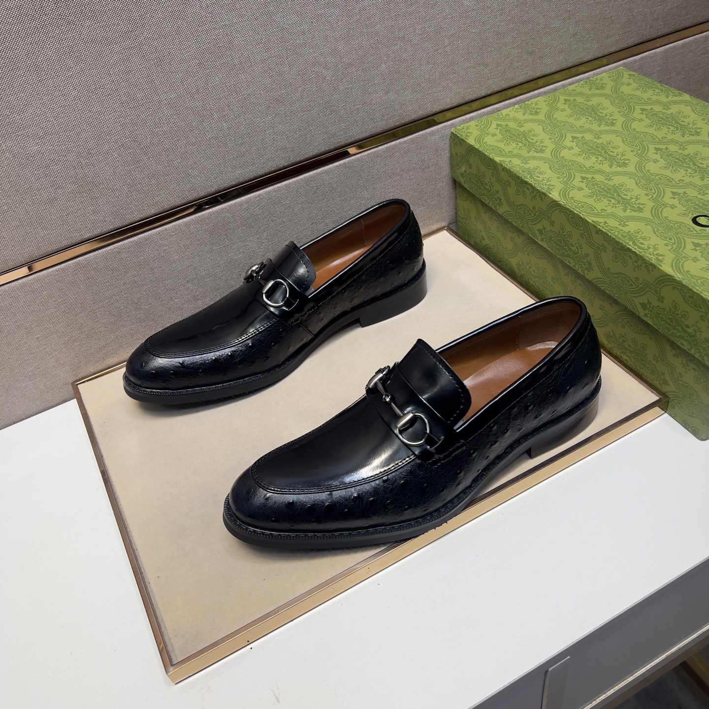 Gucci Men's Black Leather Horsebit Loafers Dress Shoes Size 39-44 3 i1743440707592 9388 0 1