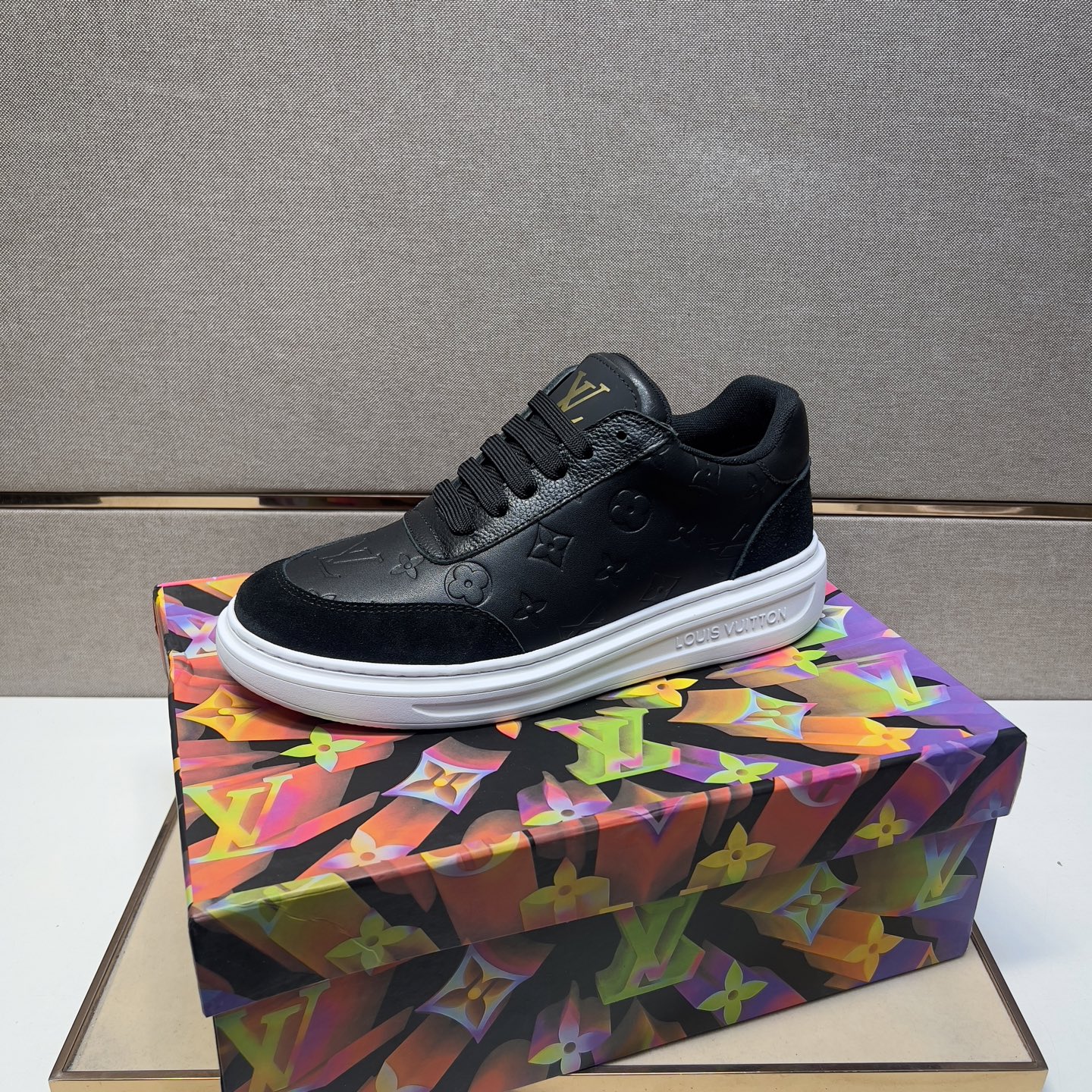 Louis Vuitton Men's Black Leather Casual Sneakers - Size 38-44 5 i1743526290399 3683 0 3