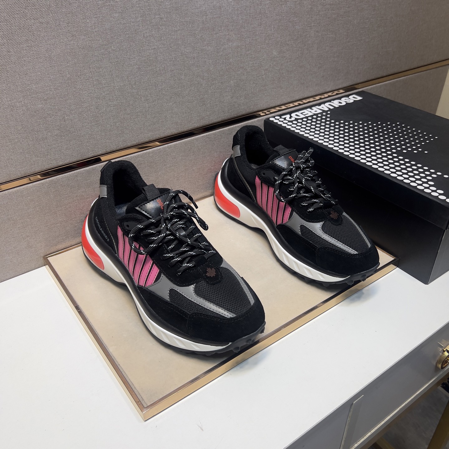 Dsquared2 Men's Multi-Panel Sneakers Breathable Lightweight Size 38-44 2 i1745253958141 6270 0 0