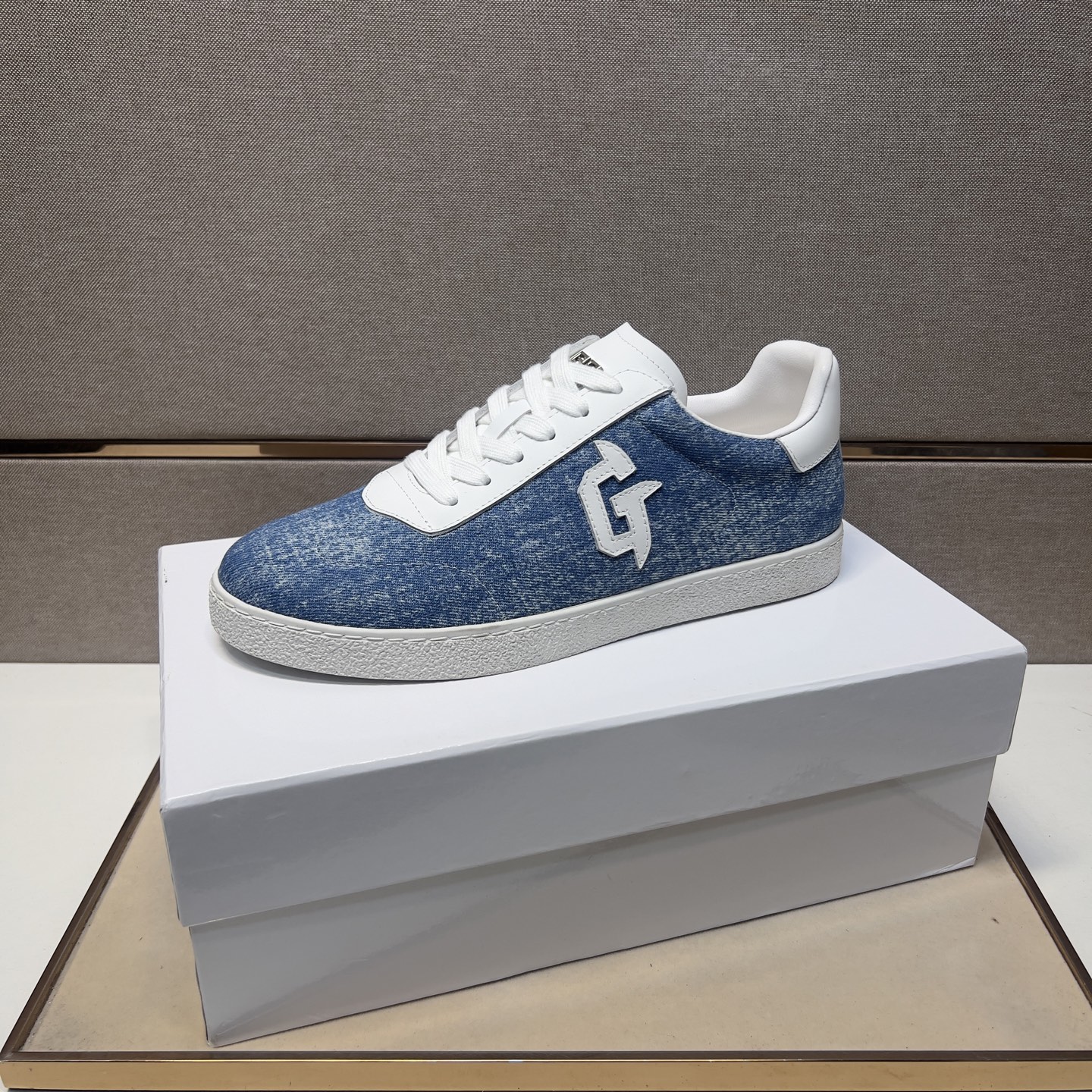 Givenchy Men's Casual Sneakers Blue Denim Leather Trim Size 38-44 5 i1745340838080 202 0 3