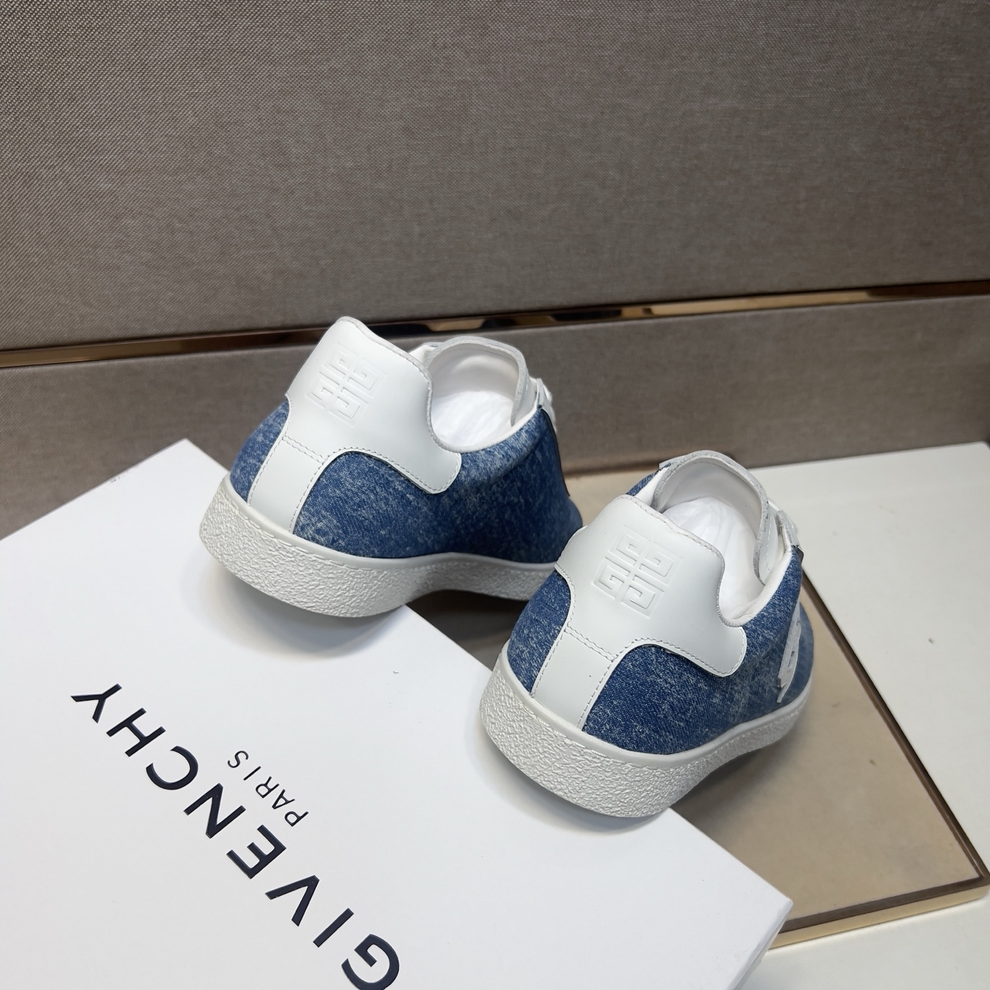 Givenchy Men's Casual Sneakers Blue Denim Leather Trim Size 38-44 10 i1745340839193 3900 0 8