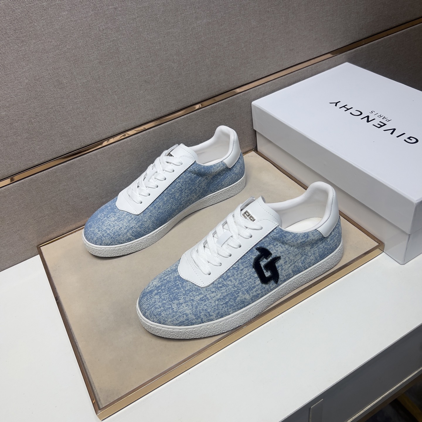 Givenchy Men's Casual Sneakers Denim & Leather Upper Sizes 38-44 3 i1745340865546 4011 0 1