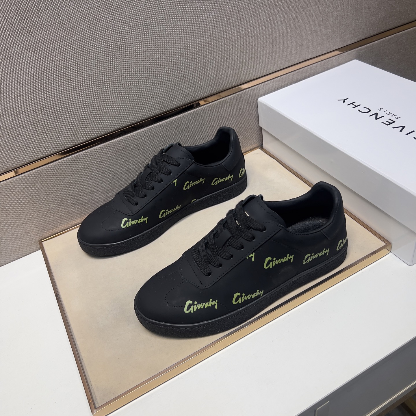 Givenchy Men's Black Leather Sneakers, Sizes 38-44 | Comfortable and Durable 3 i1745340908323 9987 0 1