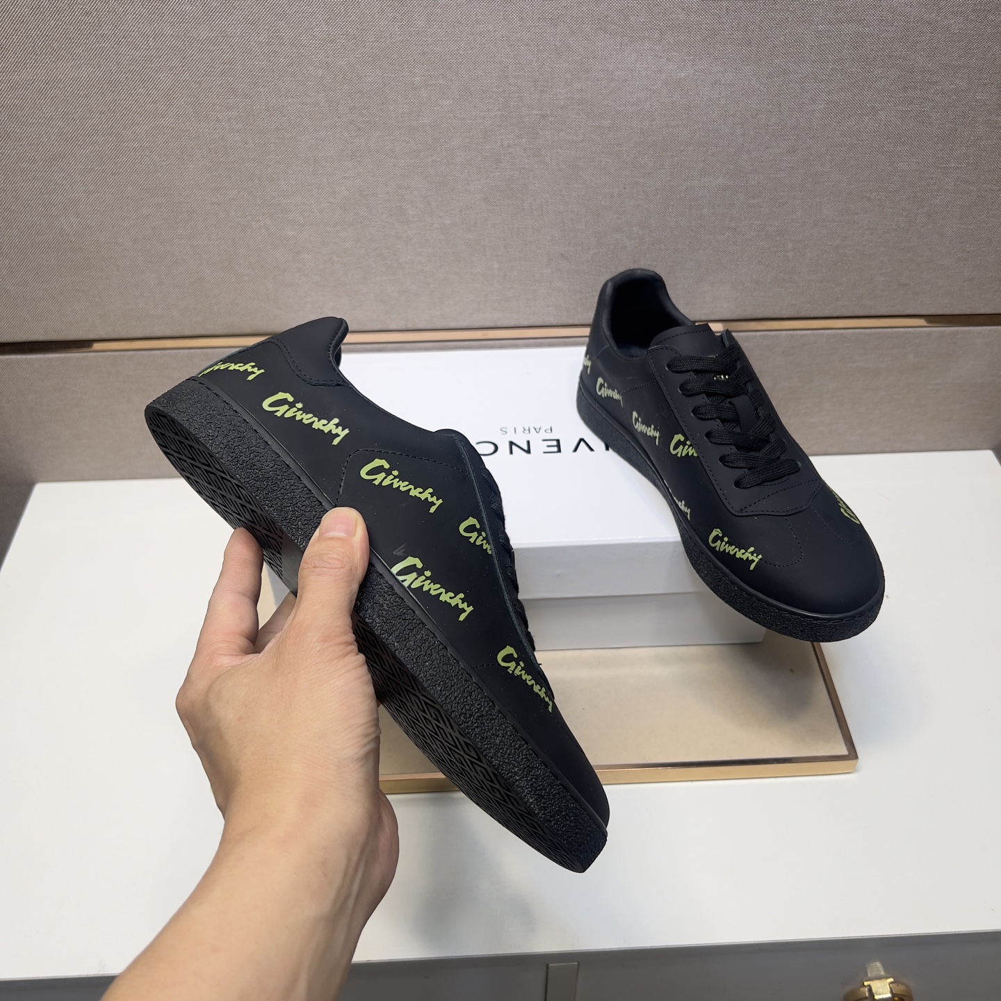 Givenchy Men's Black Leather Sneakers, Sizes 38-44 | Comfortable and Durable 8 i1745340908397 2244 0 6