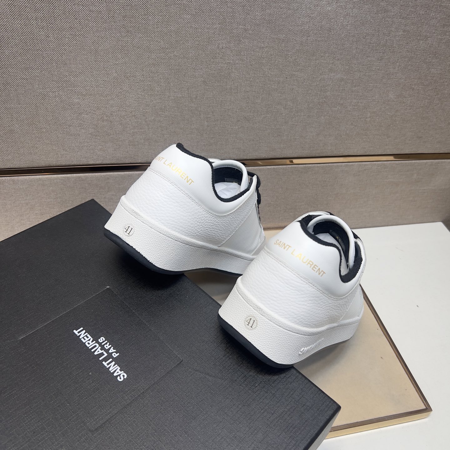 Saint Laurent Men's White Leather Court Classic SL/06 Sneakers, Sizes 38-44 10 i1745600876909 3935 0 8