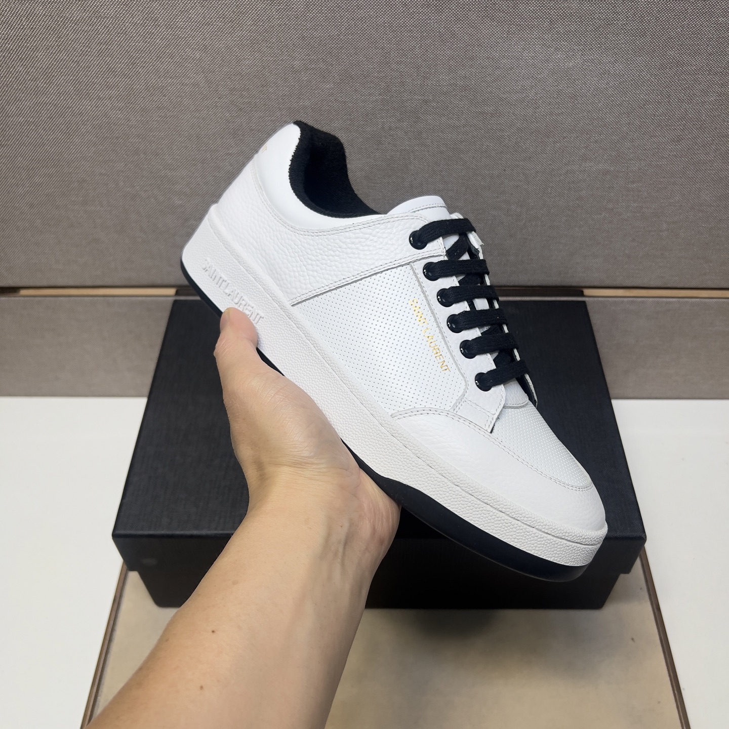 Saint Laurent Men's White Leather Court Classic SL/06 Sneakers, Sizes 38-44 7 i1745600876915 7574 0 5