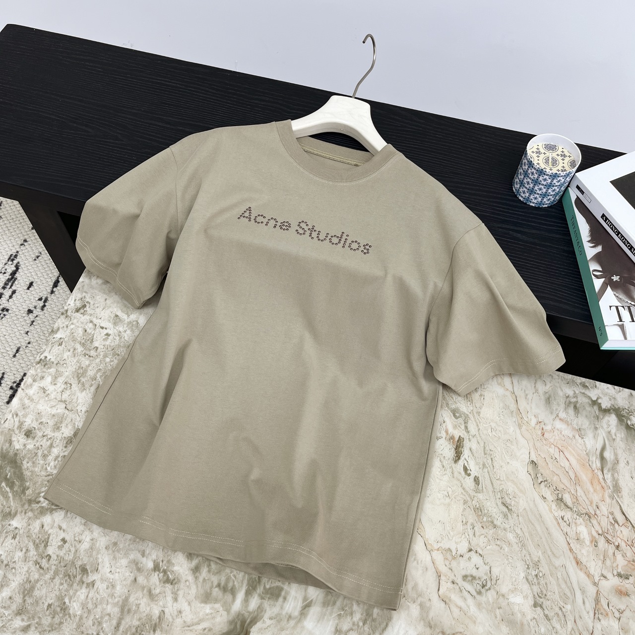 NO:321852,AcneStudios 2025 Spring and Summer New Copper Nail LogoT Shirt, High-version, Men and Women's Same Model SML, Acne Studios, Dior, Tees, T-shirt, Alexander Wang19860909AcneStudios 2025 春夏新款 铜钉LogoT恤,高版本,男女同款  码数SML,,acne studios,dior,tees，t-shirt,alexander wang,Women's clothing