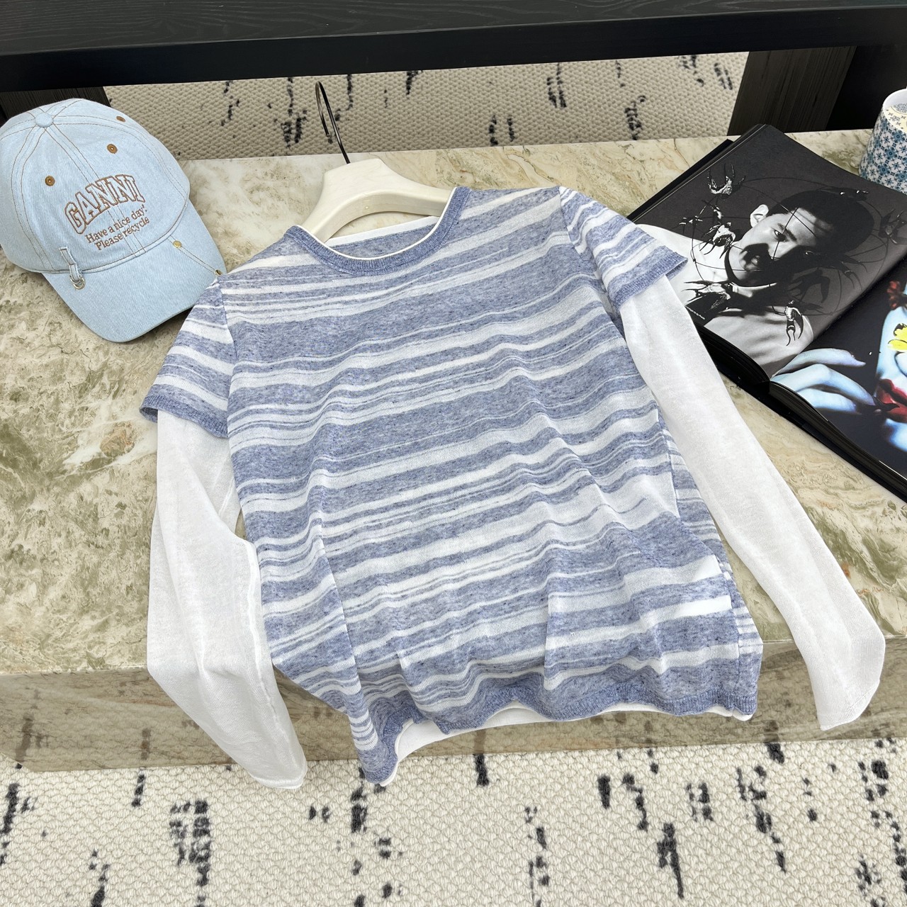 NO:426222,New summer style linen knitted sunscreen shirt thin silk, comfortable, breathable, not stuffy, classic layered style, easy and versatile items, size, alexander wang19860909夏季新款 亚麻针织防晒衫 丝薄舒适透气不闷热 经典叠穿风格 轻松百搭单品 码数,,alexander wang,Women's clothing