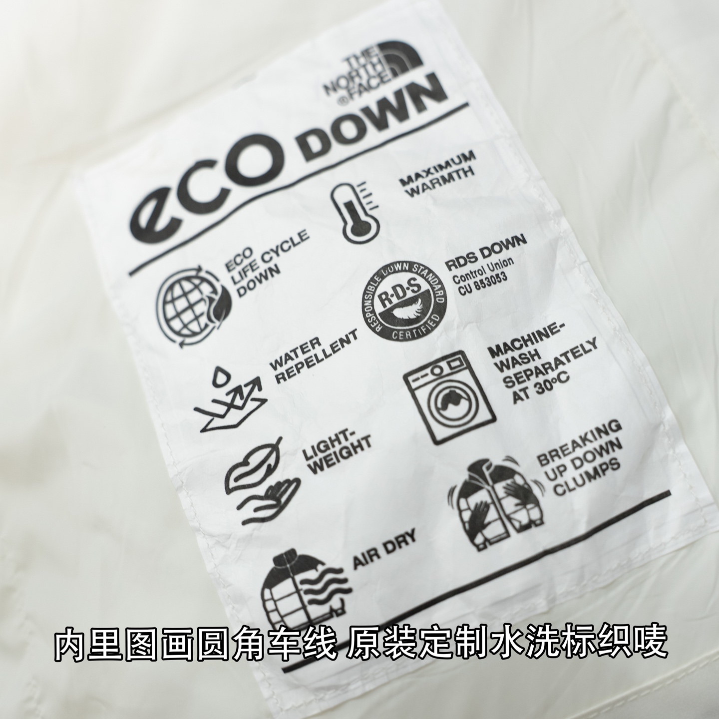 新款限定 北面THE NORTH FACE  Nuptse 实拍细节补充。