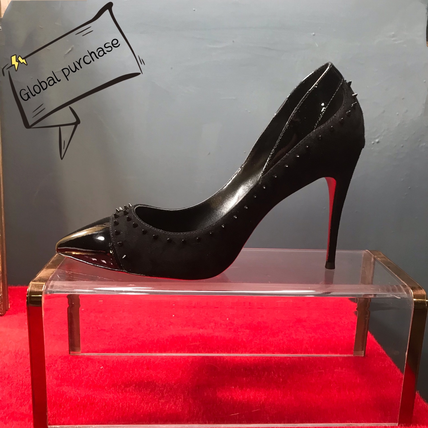 NO:588208,High-end customized annual rivet design series!  H10Cm, size 35-42, customized genuine leather outsole, non-refundable and non-exchangeable, 9033-043 black sheep leather, black sheepskin lining, official website synchronized. Standard European size Reference: 9033-043 Color: black/black Material: cowhide Lining: goat leather Heel heigh: 10Cm Sole: leather sole Size: EUR 34-42 (US 4 to 11)  :,,christian louboutin,sheepskin,sheep,Leather soles19860909高端订制 年铆钉设计款系列！ H10Cm,尺码35-42码真皮大底订制款不退不换9033-043黑羊猄黑柒皮黑羊皮里,官网同步. 标准欧码 Reference:9033-043 Color:black/black Material:cowhide Lining:goat leather Heel heigh:10Cm Sole:leather sole Size:EUR 34－42（US 4一11) :,,christian louboutin,sheepskin,sheep,Leather soles,Women's Shoes