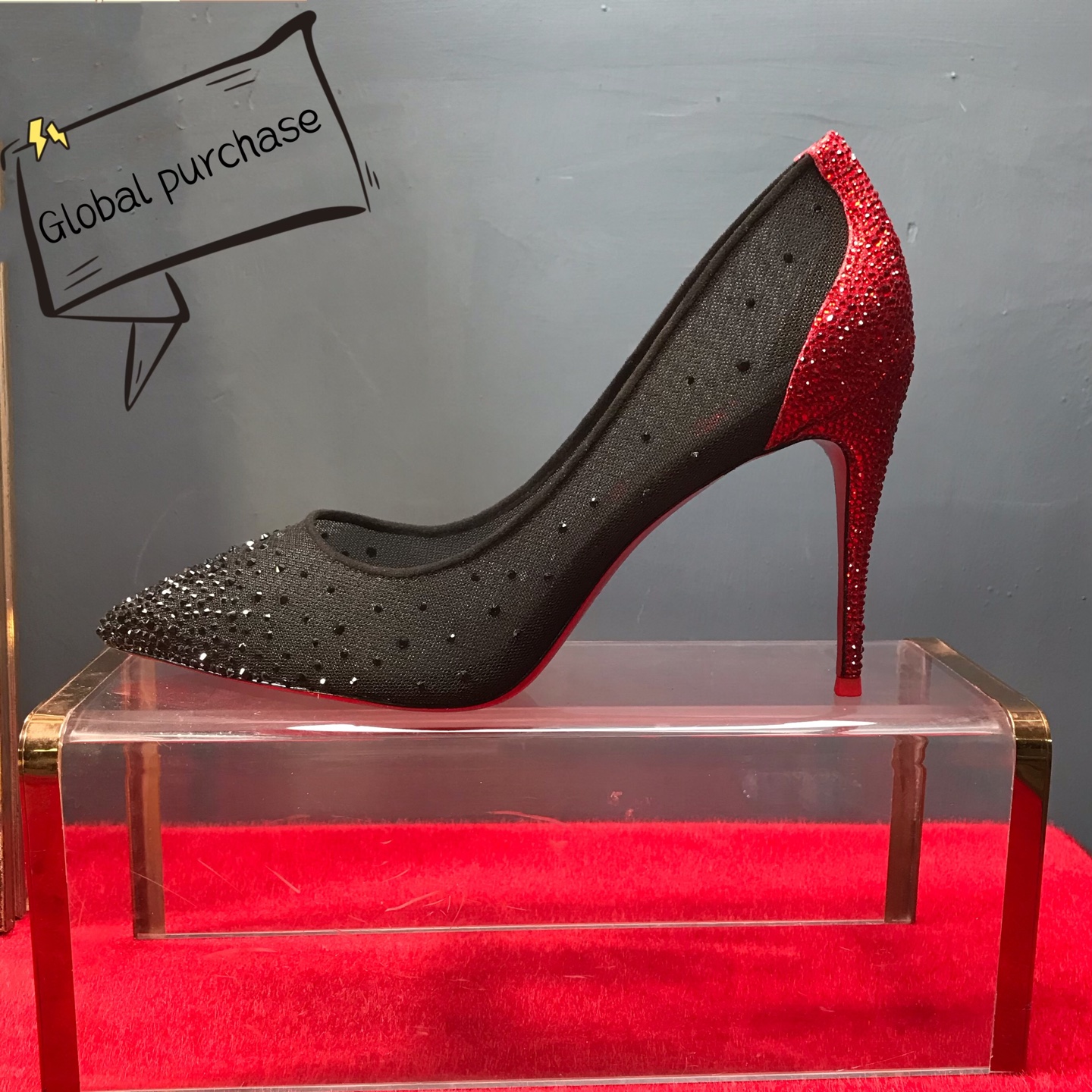 NO:604771,High-end customized diamond classic series!  H10Cm, size 35-42. Genuine leather outsole. Rose][Rose]9033-Red deerskin red imitation diamond. Black net black imitation diamond. Standard European code Reference:9033- Color:.black/red Material:fishnet/diamond Lining:goat leather Heel heigh:10Cm Sole:leather sole Size:EU 35-42 (US 4-11):,,christian  Louboutin,Leather soles19860909高端订制 钻石精典款系列！ H10Cm,尺码35-42码.真皮大底. 玫瑰][玫瑰]9033-红色鹿皮红色仿奥钻.黑色网黑色仿奥钻. 标准欧码 Reference:9033- Color:.black/red Material:fishnet/diamond Lining:goat leather Heel heigh:10Cm Sole:leather sole Size:EU 35－42（US 4一11) :,,christian louboutin,Leather soles,Women's Shoes