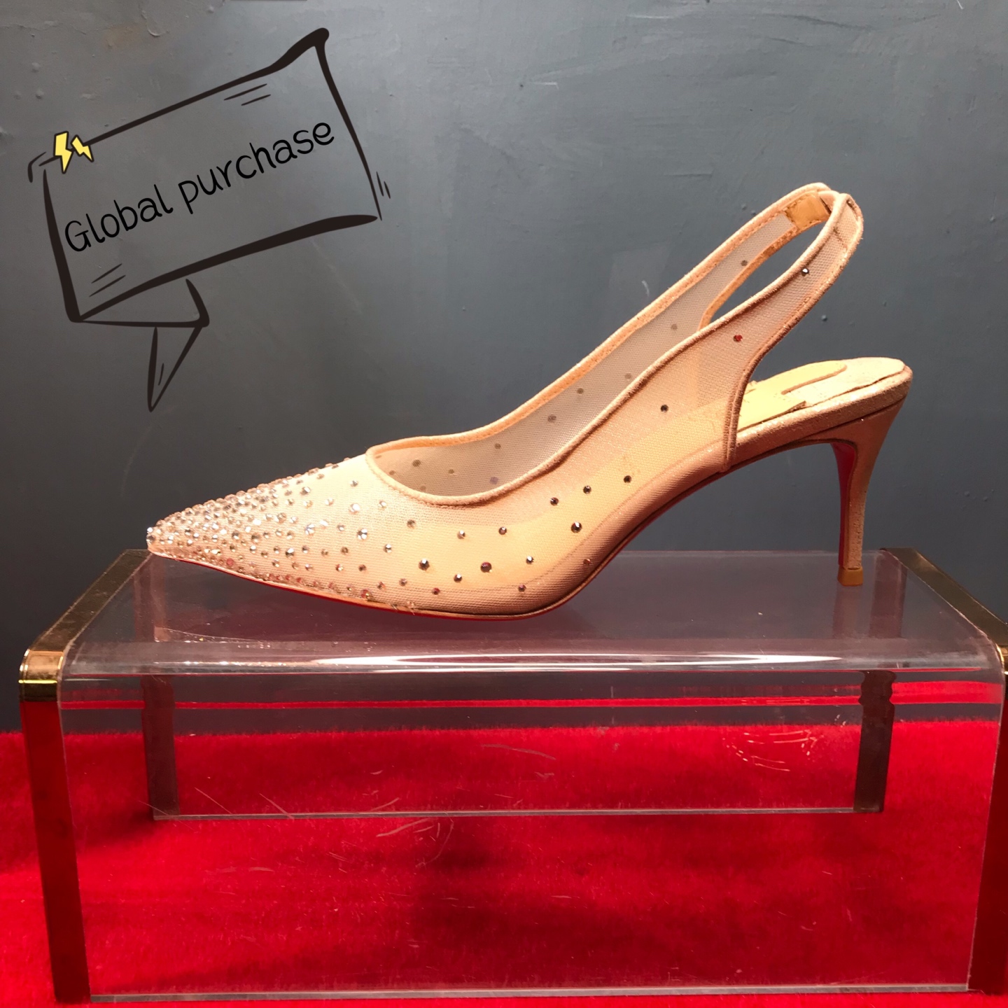 NO:620809,High-end customized diamond style classic series of autumn and winter gift shoes!  H7Cm, size 35-41.-025 gold cloth pattern, light gold imitation diamond, official website synchronization. Standard European size Reference:-025 Color:nude Material:fishnet/diamond Lining:goat leather Heel high:7Cm Sole:leather sole Size:EUR 34-42 (US 4-11):,,christian louboutin19860909高端订制 秋冬礼鞋钻石款精典系列！ H7Cm,尺码35-41码.-025金布纹,浅金色仿奥钻,官网同步. 标准欧码 Reference:-025 Color:nude Material:fishnet/diamond Lining:goat leather Heel heigh:7Cm Sole:leather sole Size:EUR 34－42（US 4一11) :,,christian louboutin,Women's Shoes