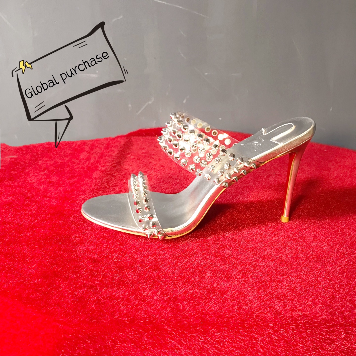 NO:620852,High-end customized sandal rivet series! H10Cm, size 34-42. Customized, non-returnable and non-exchangeable. Official website synchronization - 00. Silver cowhide, silver sheepskin lining. Silver rivets. Official website synchronization. Standard European code Reference:-006 Color:silver/silver Material:patent/PVC Lining:goat leather Heel heigh:10Cm Sole:leather sole Size:EUR 34-42 (US 4-11):,,christian louboutin,louis vuitton,sandals,cowhide,sheepskin19860909高端订制 凉鞋铆钉系列！ H10Cm,尺码34-42码.订制不退不换官网同步－00.银色牛皮,銀色羊皮里.银色铆钉.官网同步 标准欧码 Reference:-006 Color:silver/silver Material:patent/PVC Lining:goat leather Heel heigh:10Cm Sole:leather sole Size:EUR 34－42（US 4一11) :,,christian louboutin,louis vuitton,sandals,cowhide,sheepskin,Women's Shoes