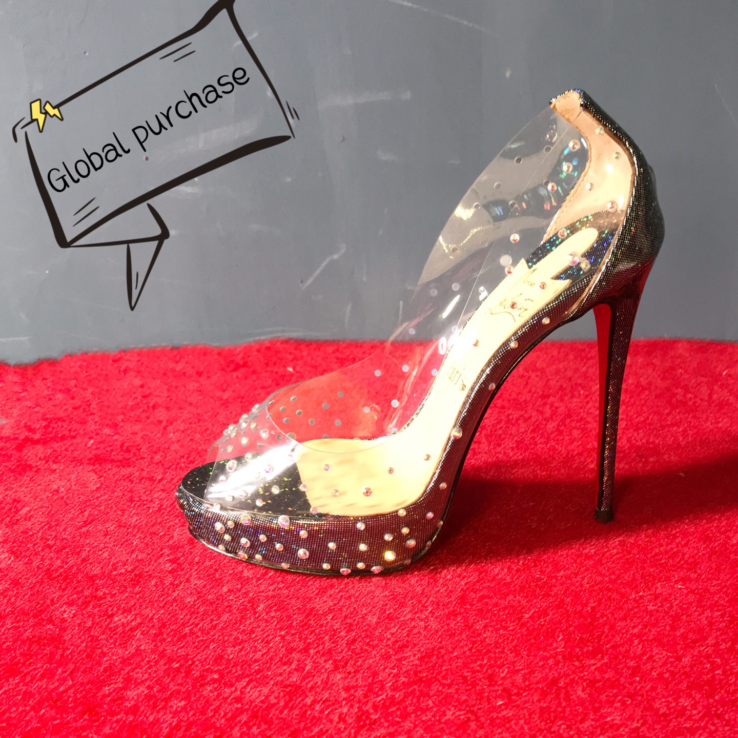 NO:620839,High-end customized diamond water table series!  H12Cm size. Water platform 2cm. 34-42 yards. Customized models are non-refundable and non-exchangeable. 16020-007 Symphony dot fabric Symphony imitation Austrian diamond. Official website synchronization Standard European code Reference: 16020-007 Color: gun Material: diamond/pvc Lining: red goat leather Heel heigh: 12Cm Platforms: 2Cm Sole: leather sole Size: EUR 34-42 (US  4-11):,,christian louboutin,tom ford19860909高端订制 钻石水台款系列！ H12Cm尺码.水台2cm.34-42码.订制款不退不换16020-007幻彩点面料幻彩仿奥钻.官网同步 标准欧码 Reference:16020-007 Color:gun Material:diamond/pvc Lining:red goat leather Heel heigh:12Cm Platforms:2Cm Sole:leather sole Size:EUR 34－42（US 4一11) :,,christian louboutin,tom ford,Women's Shoes