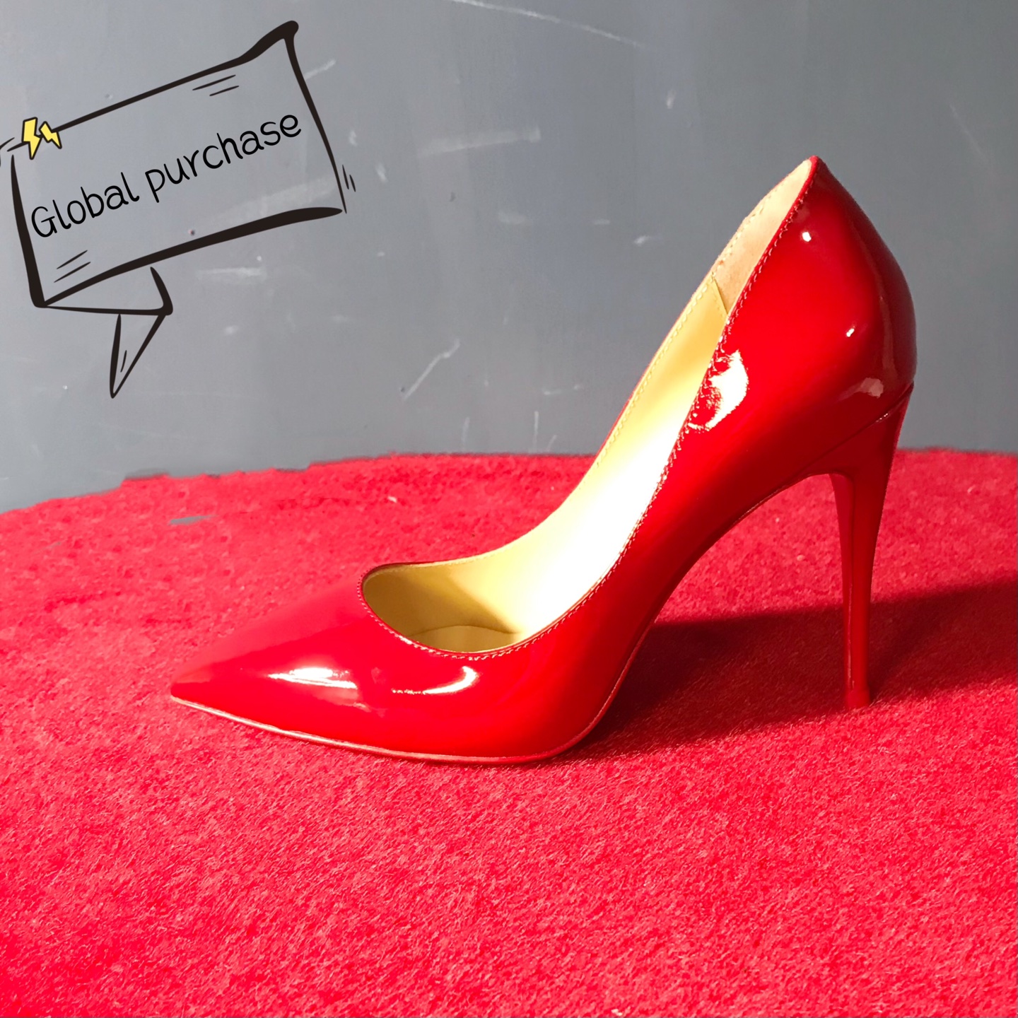 NO:620853,High-end customized classic series!  H10Cm, size 34-42. Genuine leather outsole. 9033-003, red leather, outsole trademark buckle. Official website synchronization, customized models are non-refundable and non-exchangeable. Standard European size Reference: 9033-003 Color: red Material: patent leather Lining: goat leather Heel heigh: 10Cm Sole: leather sole Size: EUR 34-42 (US 4-11)  :,,christian louboutin,Leather soles19860909高端订制精典款系列！ H10Cm,尺码34-42码..真皮大底.9033-003,红色柒皮,大底商标扣.官网同步, 订制款不退不换 标准欧码 Reference:9033-003 Color:red Material:patent leather Lining:goat leather Heel heigh:10Cm Sole:leather sole Size:EUR 34－42（US 4一11) :,,christian louboutin,Leather soles,Women's Shoes