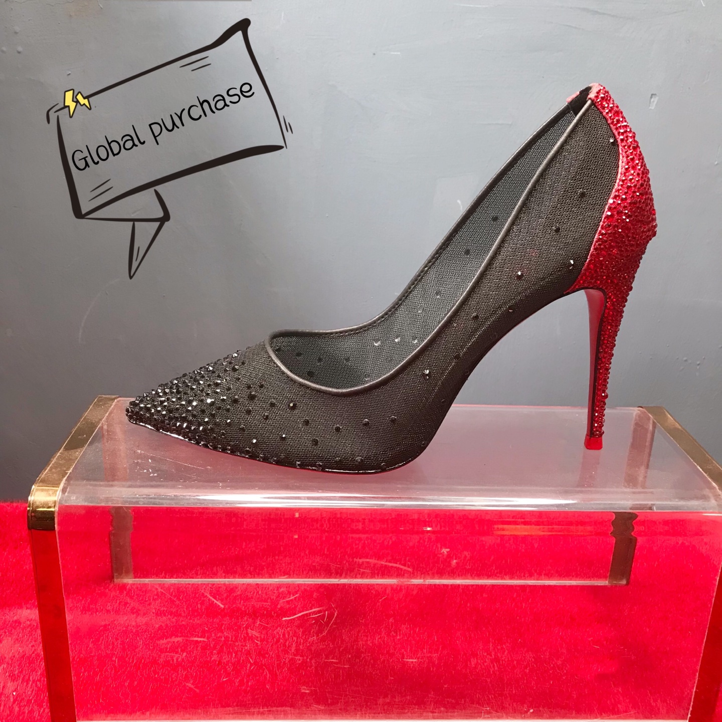 NO:643337,High-end customized diamond classic series!  H10Cm, size 35-42. Genuine leather outsole. Rose] [Rose] 9033-Red imitation Austrian diamond. Black mesh black imitation Austrian diamond. Standard European code Reference:9033- Color:.black/red Material:fishnet/diamond Lining:goat leather Heel heigh:10Cm Sole:leather sole Size:EU 35-42 (US 4-11):,,christian  Louboutin,Leather soles19860909高端订制 钻石精典款系列！ H10Cm,尺码35-42码.真皮大底. 玫瑰][玫瑰]9033-红底红色仿奥钻.黑色网黑色仿奥钻. 标准欧码 Reference:9033- Color:.black/red Material:fishnet/diamond Lining:goat leather Heel heigh:10Cm Sole:leather sole Size:EU 35－42（US 4一11) :,,christian louboutin,Leather soles,Women's Shoes